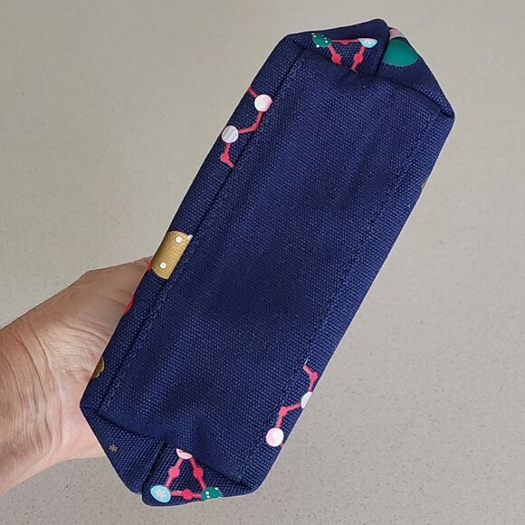 Kiehl's Since 1851 Blue Holiday Cosmetic Make-up Zip Case (NWOT) - Picture 8 of 16